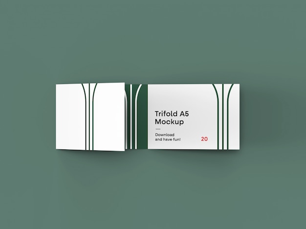 Download Trifold landscape brochure mockup | Premium-PSD-Datei PSD Mockup Templates