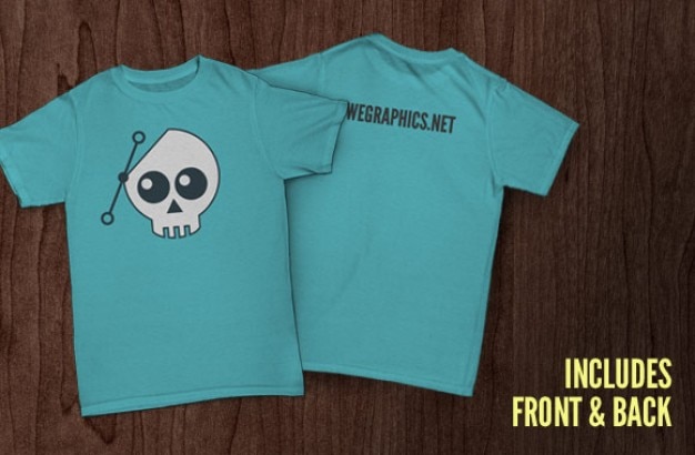 back of t shirt mockup