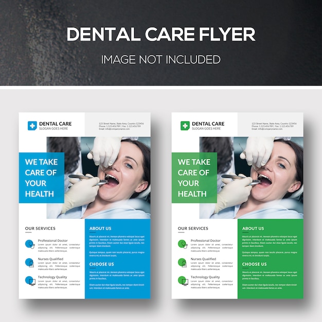 Zahnpflege-flyer Premium PSD