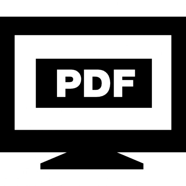 Monitoring pdf. Пдф на мониторе вектор.