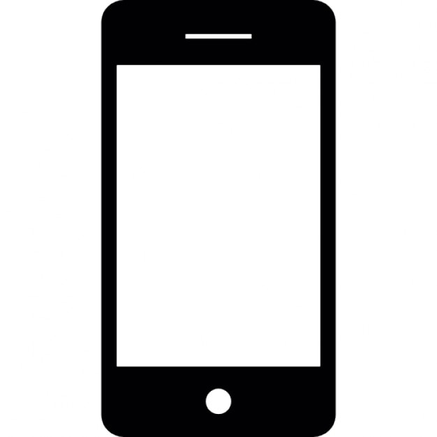 smart phone con schermo bianco