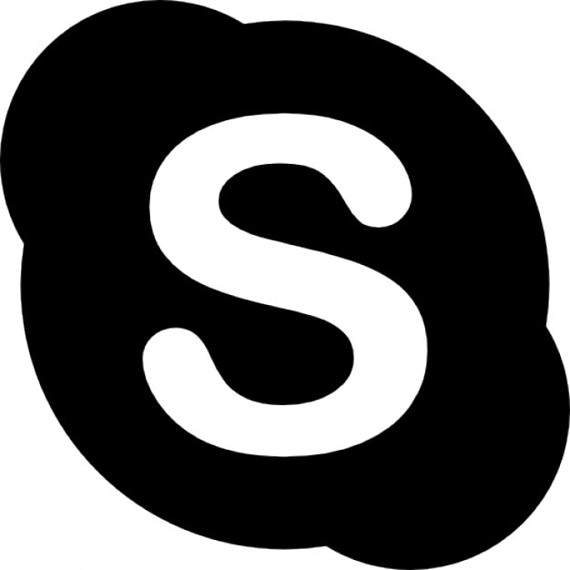 skype logo drawing