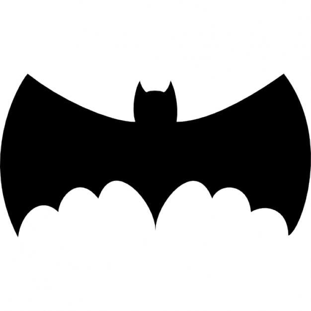 Morcego com asas grandes silhueta | Download Ícones gratuitos