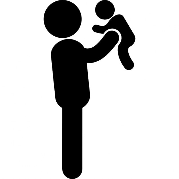 Resultado de imagem para levantando bebê - desenho