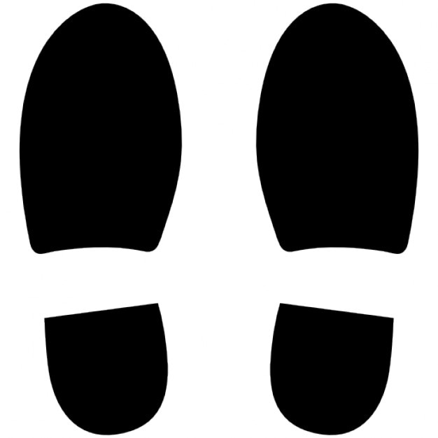 pegadas de sapato