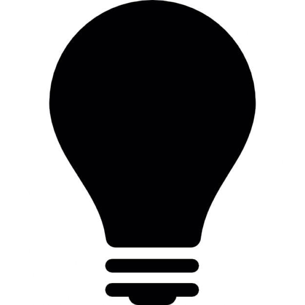 cartoon image light bulb