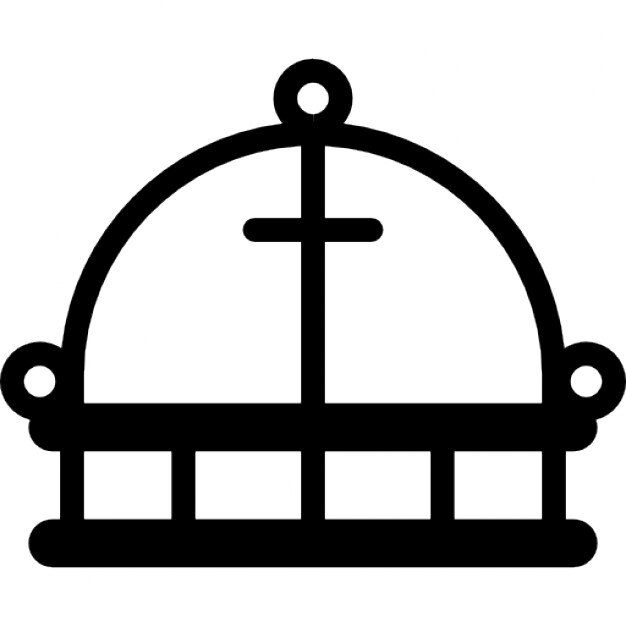 Royal arrondi couronne symbole de la croix | Télécharger Icons gratuitement