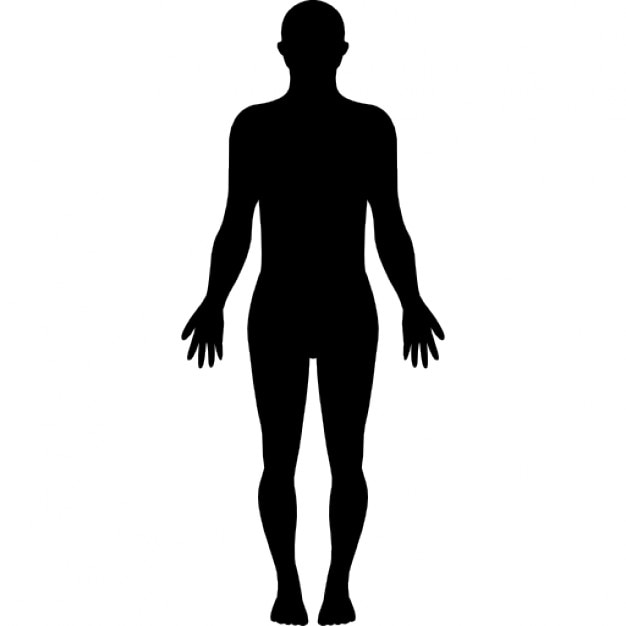 De pie silueta del cuerpo humano | Descargar Iconos gratis