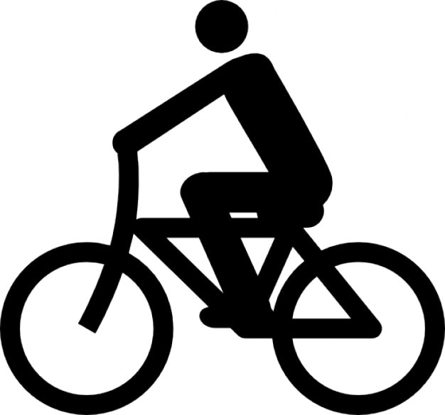 Simbolo De Un Ciclista Icono Gratis