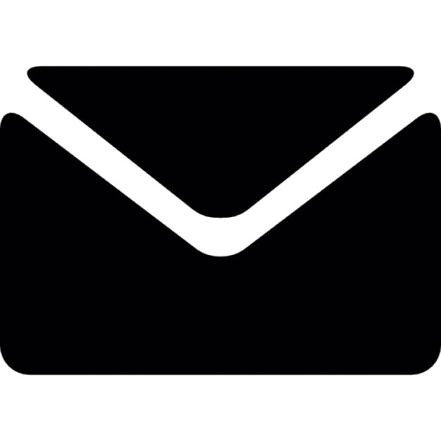 Black envelope Icon Free