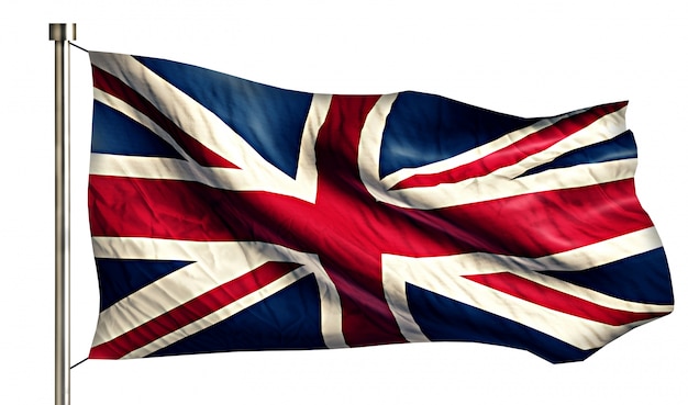 Angleterre uk national flag isolated 3d fond blanc | Télécharger des ...