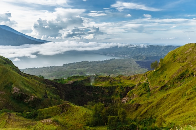 Batur Volcan Indon sien Actif Dans L le Tropicale De Bali 