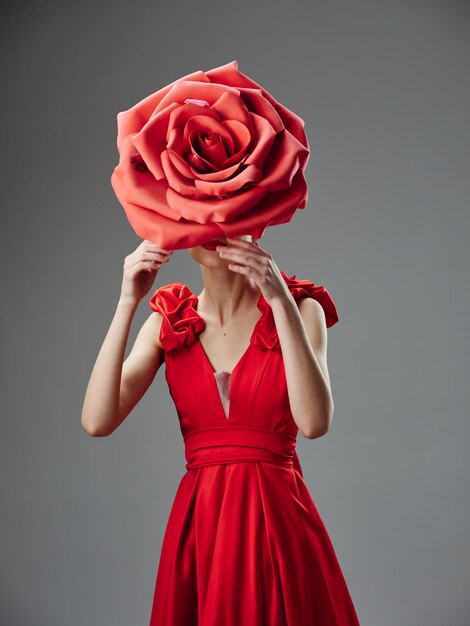 robe avec des roses