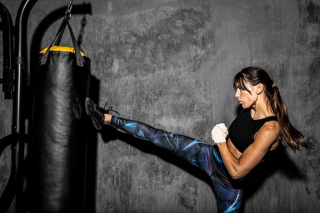 Boxer F minin  Au Gymnase Photo Premium