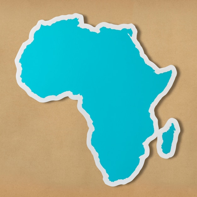 Carte Vierge Gratuite De L Afrique Photo Gratuite