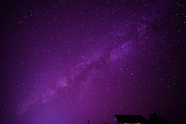 Ciel La Nuit Avec Beaucoup Détoiles Beau Ciel Clair