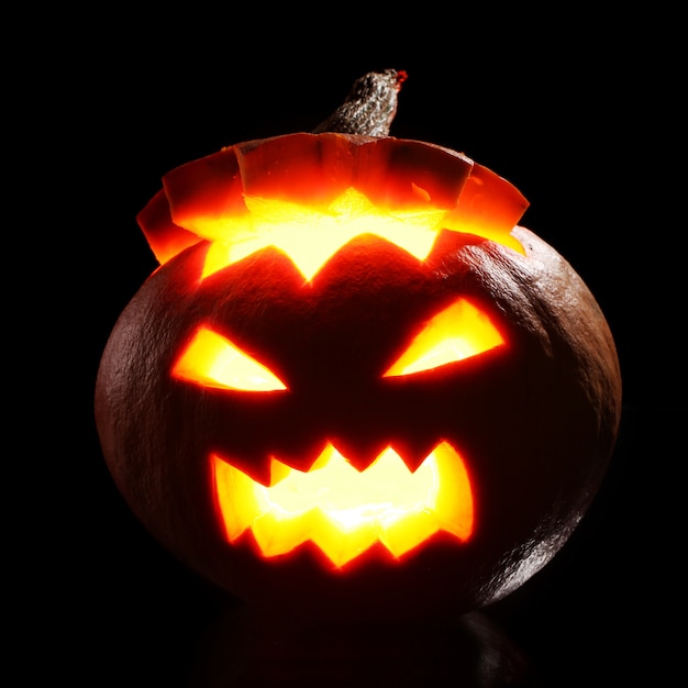 Citrouille D halloween  En Feu  Photo Gratuite