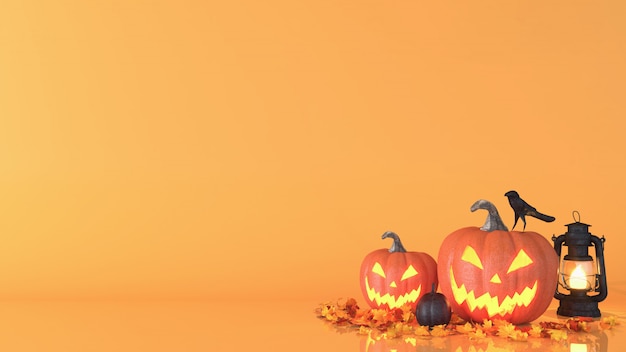 Download Citrouille D'halloween, Jack O Lantern, Fond De Décoration ... PSD Mockup Templates