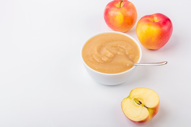 Compote De Pommes Maison Fraiche Le Concept D Une Bonne Nutrition Et D Une Alimentation Saine