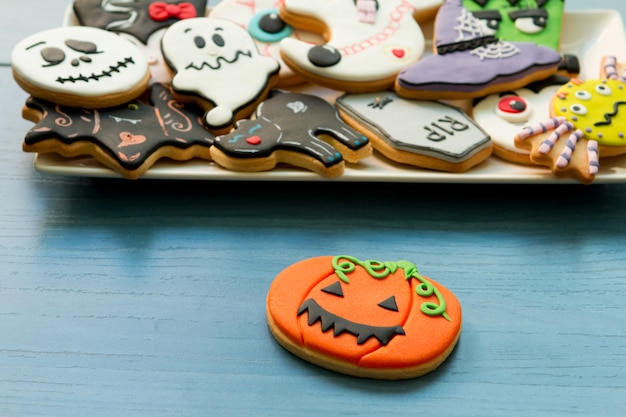 Cookies D halloween  De  Diff rentes Formes Photo  Premium