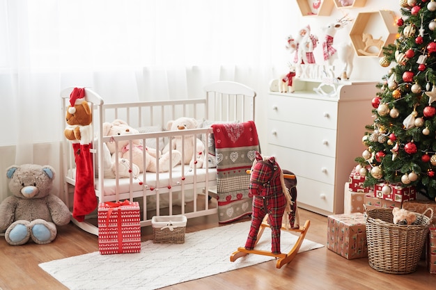 Crèche De Noël Décoration De Noël Dans La Chambre Des