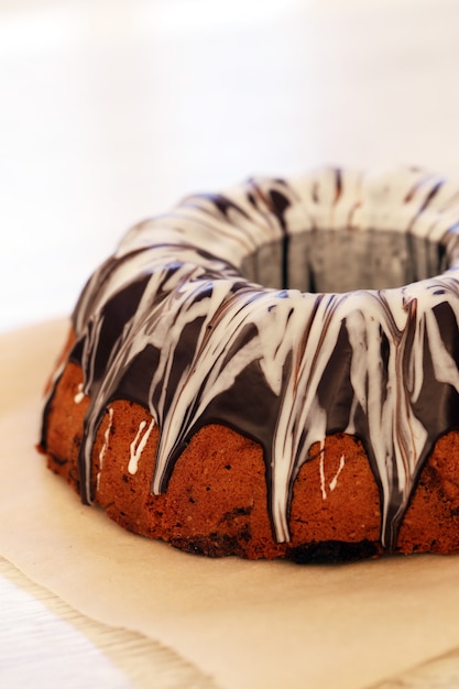 Délicieux gâteau au chocolat Photo gratuit