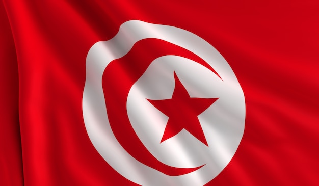  Drapeau  Tunisien  Photo Premium