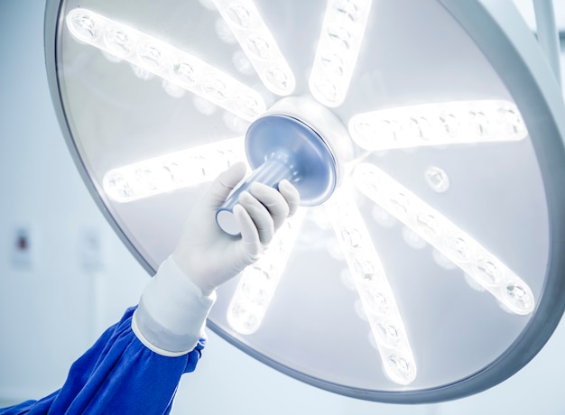 Eclairage du centre chirurgical Photo Premium