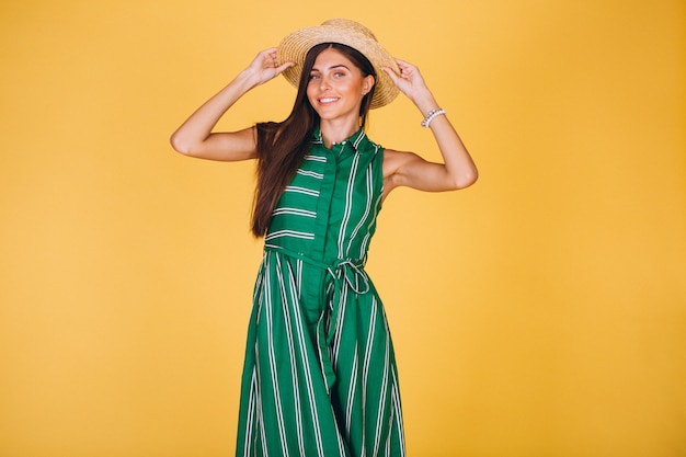 robe verte et jaune