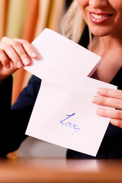 longue lettre d'amour touchante pour une femme