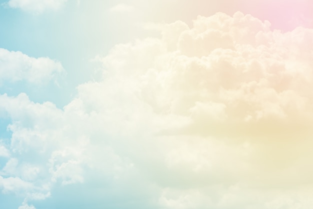 Fond De Nuage Avec Une Couleur  Pastel  Photo  Premium