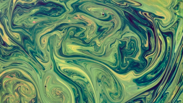 Fond psychédélique composé de formes de peinture courbes entrelacées Photo gratuit