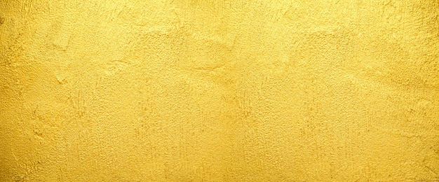 Fond De Texture De Mur Doré Pour La Surface Rugueuse Du Vieux Mur De Brique Dorée. Photo Premium