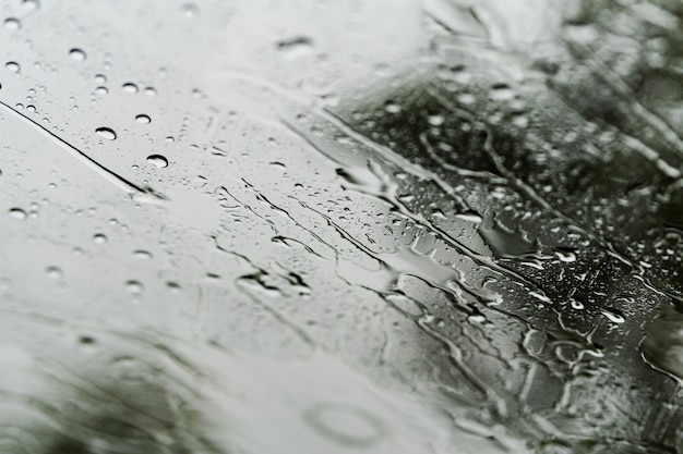 Forte Pluie Fond, Gouttes De Pluie Sur La Vitre à L'extérieur | Photo ...