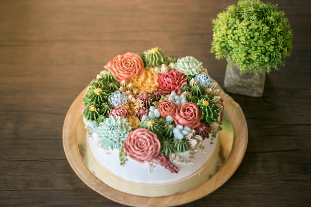 Gateau De Cactus En Fete Photo Premium