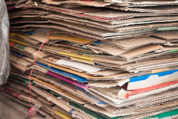 Grande Pile  De Papiers  Recycler Le Papier  Ordinaire 