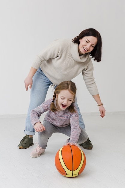 basket mere fille