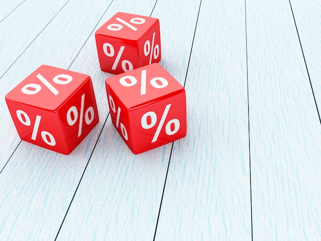 Icônes 3d discount. Photo Premium