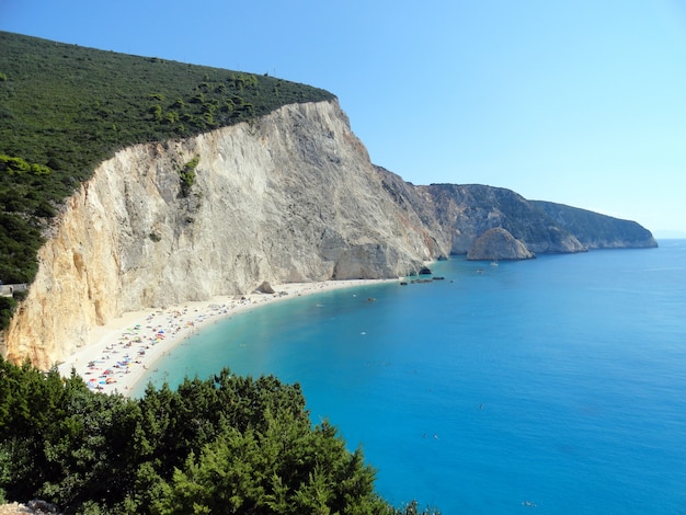 île De Lefkada Grèce Porto Katsiki Plage Paysage