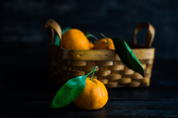 Mandarines biologiques mûres Photo Premium