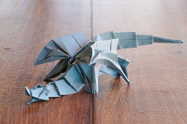 Modèle Dragon Origami Photo Premium