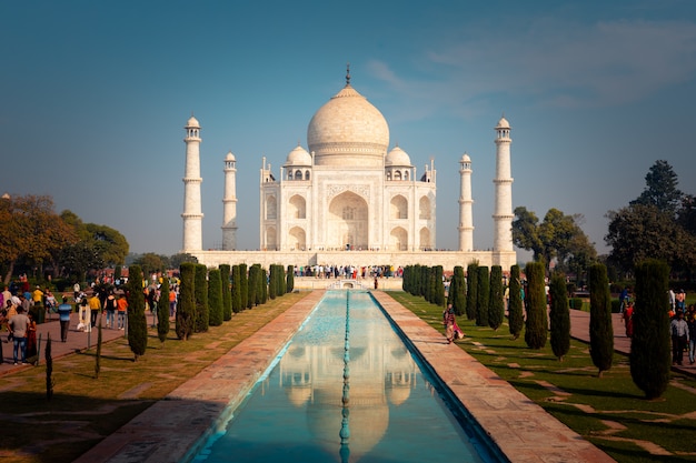  Monument  Du Taj Mahal  Agra En Inde  Photo  Premium