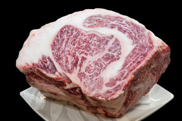 Morceau De Boeuf Japonais Wagyu Cru. | Photo Premium