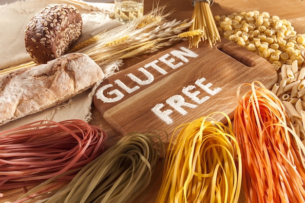 Nourriture Sans Gluten Diverses P tes Pain Et Collations Sur Fond De nourriture-sans-gluten-diverses-p-tes-pain-et-collations-sur-fond-de
