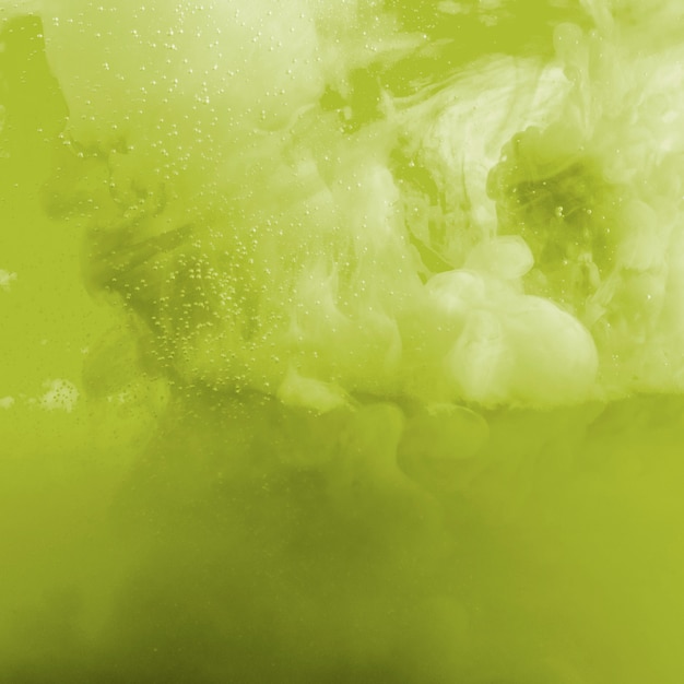 Nuage d'encre vert et jaune Photo gratuit