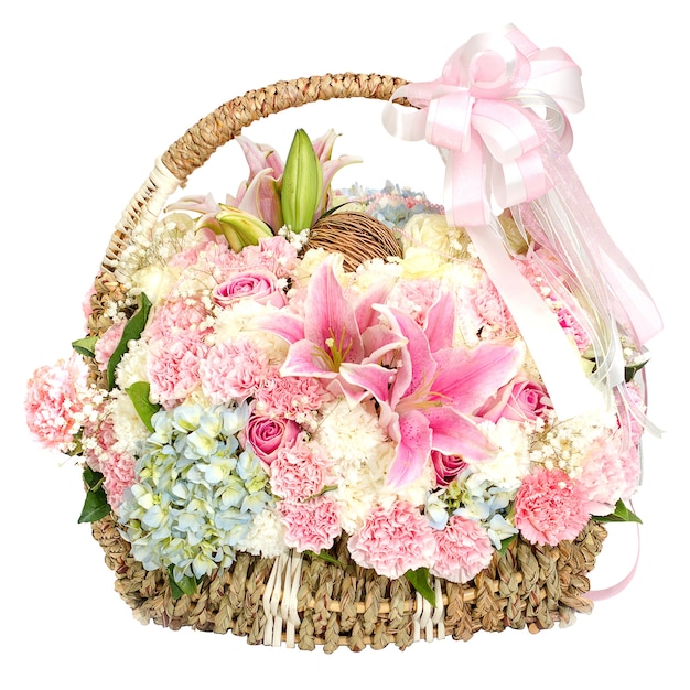 rose printemps basket