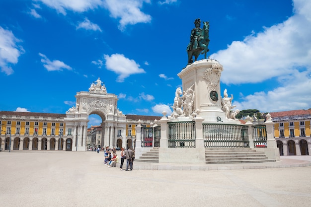  Place du commerce  lisbonne T l charger des Photos Premium