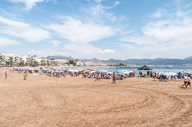 Plage De Malaga Espagne Andalousie Télécharger Des Photos