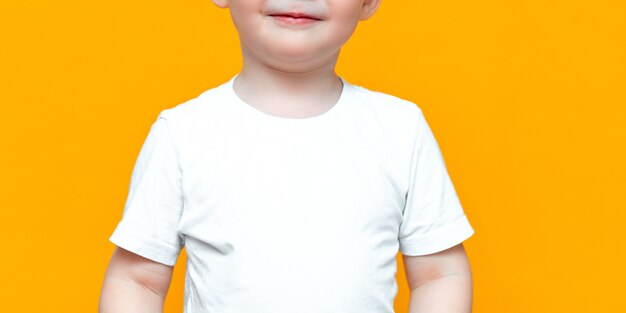 Portrait De Heureux Enfant Heureux 3 Ans Metisse Moitie Asiatique Caucasien A Cheveux Blonds Et Yeux Verts Photo Premium