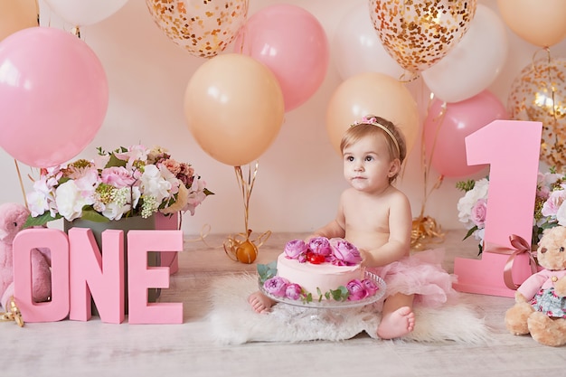 Premier Anniversaire De Bebe Photo Premium